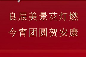元宵丨良辰美景花灯燃，今宵团圆贺安康